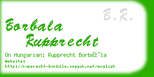 borbala rupprecht business card